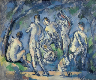 Sept baigneurs - Paul Cézanne — näkymä teoksesta
