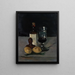 Nature morte avec bouteille en verre et citrons - Paul Cézanne — kehystetty taideteos seinällä