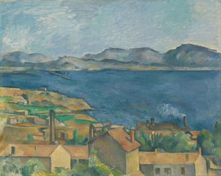La Baie de Marseille vue de L'Estaque - Paul Cézanne — näkymä teoksesta