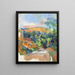 Le virage de la route - Paul Cézanne — kehystetty taideteos seinällä