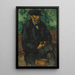 Vallierin puutarhuri - Paul Cézanne — kehystetty taideteos seinällä