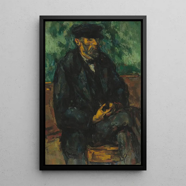 Vallierin puutarhuri - Paul Cézanne — kehystetty taideteos seinällä