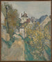 The House of Dr. Gachet in Auvers-sur-Oise - Paul Cézanne — näkymä teoksesta