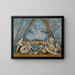 Les Grandes Baigneuses - Paul Cézanne — kehystetty taideteos seinällä