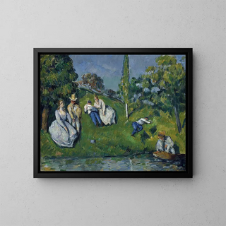L'Étang - Paul Cézanne — kehystetty taideteos seinällä
