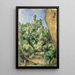 Punainen kallio - Paul Cézanne — kehystetty taideteos seinällä