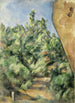 Punainen kallio - Paul Cézanne — näkymä teoksesta