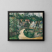 Virage sur la route - Paul Cézanne — kehystetty taideteos seinällä