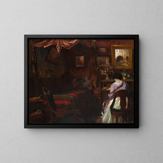 Paul Emile Lecomte - An intimate interior.webp