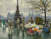 Vendeurs de fleurs au pont de la reine Louise à Copenhague - Paul Fischer — näkymä teoksesta