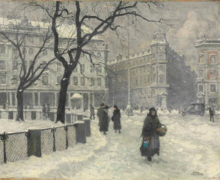 Paul Fischer - Kongens Nytorv Copenhagen In Winter.webp
