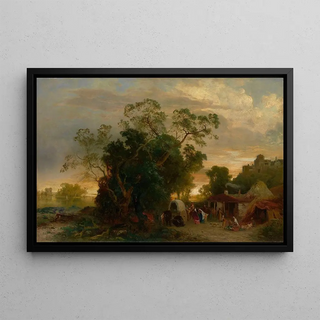 Paul Franken - Settlement by a River.webp