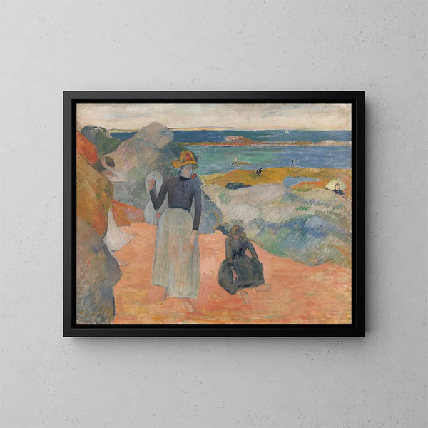 Rantamaisemakuva - Paul Gauguin — kehystetty taideteos seinällä