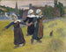 Breton tyttöjen tanssista Pont-Avenissa - Paul Gauguin — näkymä teoksesta