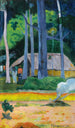 Mökki puiden varjoissa - Paul Gauguin — näkymä teoksesta