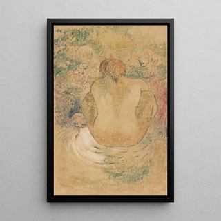 Paul Gauguin - Crouching Tahitian Woman Seen from the Back.webp