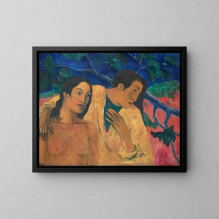 Evasion à Tahiti - Paul Gauguin — kehystetty taideteos seinällä
