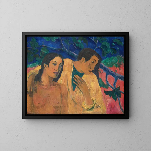 Evasion à Tahiti - Paul Gauguin — kehystetty taideteos seinällä