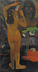 Hina Tefatou Kuu ja Maa - Paul Gauguin — näkymä teoksesta