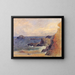 La Côte rocheuse ou Rochers au bord de la mer - Paul Gauguin — kehystetty taideteos seinällä