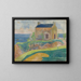 La Maison du pendu - Paul Gauguin — kehystetty taideteos seinällä