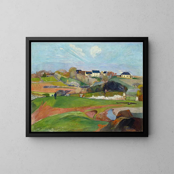 Maisema Le Pouldu - Paul Gauguin — kehystetty taideteos seinällä