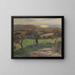 Les Champs au bord de la mer - Paul Gauguin — kehystetty taideteos seinällä