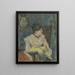 Madame Mette Gauguin en robe de soirée - Paul Gauguin — kehystetty taideteos seinällä