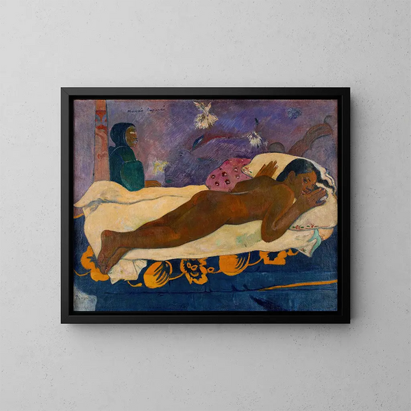 Sielu esi-isiensä - Paul Gauguin — kehystetty taideteos seinällä