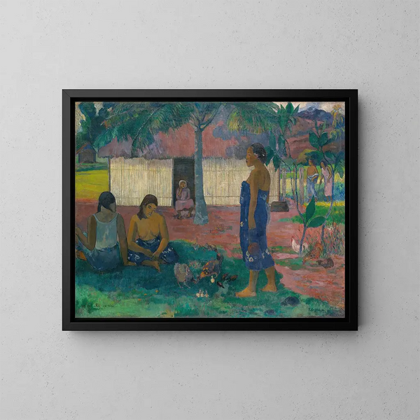 Miksi olet vihainen? - Paul Gauguin — kehystetty taideteos seinällä