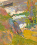 Pêcheur et baigneurs sur l'Aven - Paul Gauguin — näkymä teoksesta