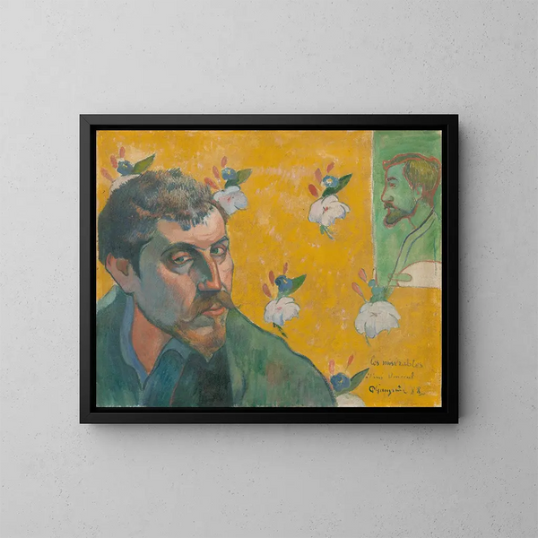 Autoportraitti Bernard Les Misérables - Paul Gauguin — kehystetty taideteos seinällä