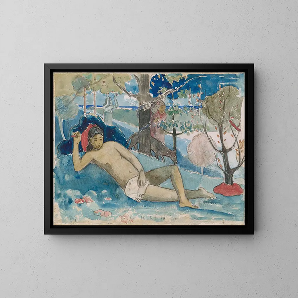 La femme sauvage - Paul Gauguin — kehystetty taideteos seinällä