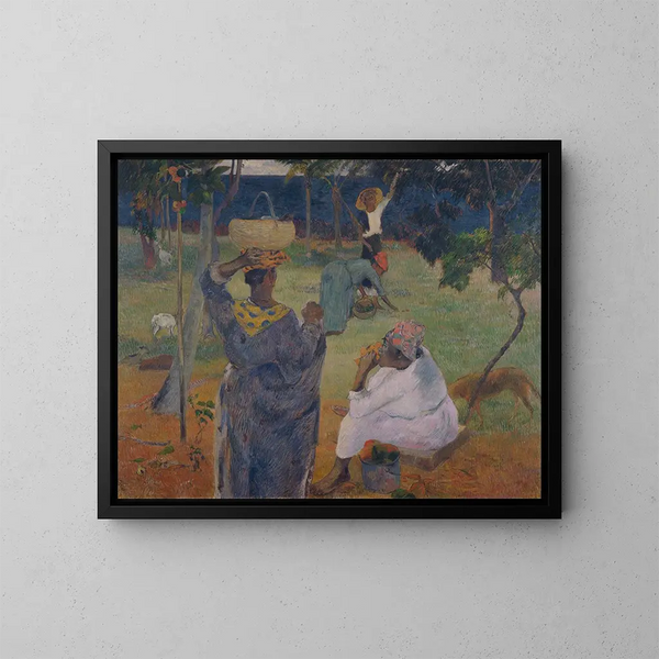 Les manguiers de la Martinique - Paul Gauguin — kehystetty taideteos seinällä