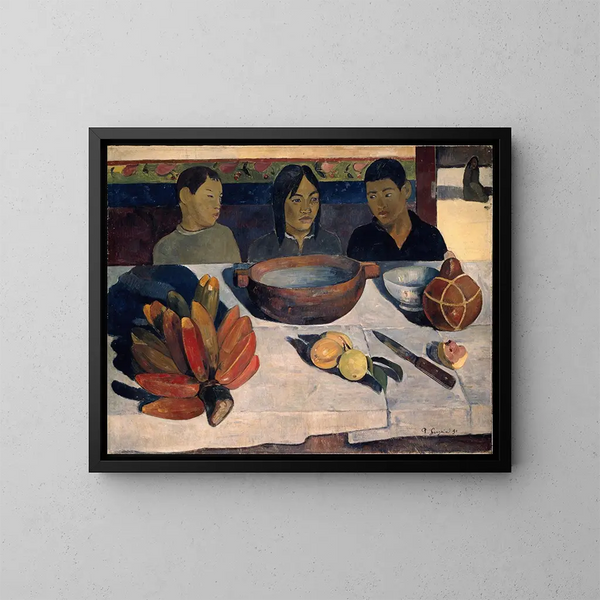 Le Repas aussi appelé Bananes - Paul Gauguin — kehystetty taideteos seinällä