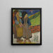Deux Bretonnes au bord de la mer - Paul Gauguin — kehystetty taideteos seinällä