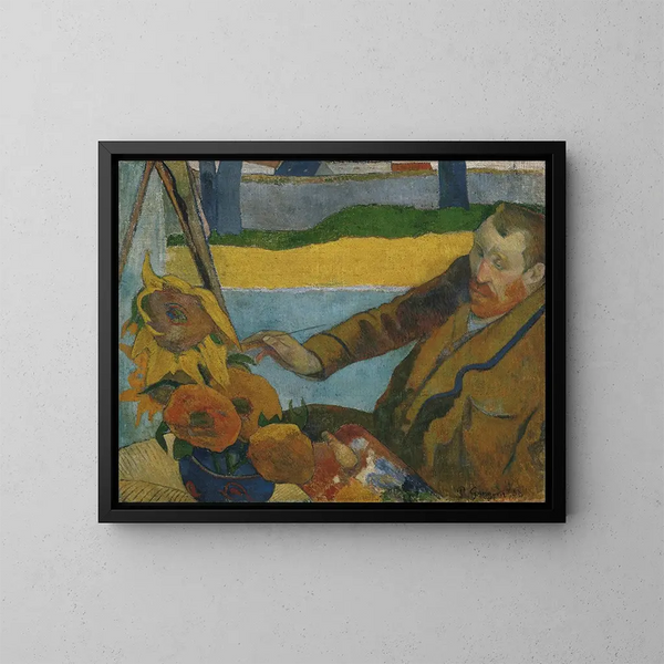 Auringonkukat - Paul Gauguin — kehystetty taideteos seinällä