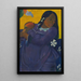 Femme avec mangue - Paul Gauguin — kehystetty taideteos seinällä