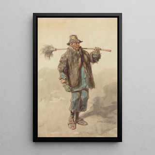 Paul Gavarni - The Street Sweeper Le Cantonnier.webp