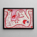 Nainen jumalten puolesta - Paul Klee — kehystetty taideteos seinällä