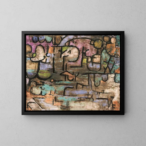 Après le déluge - Paul Klee — kehystetty taideteos seinällä