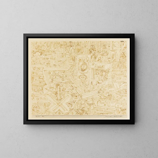 Luontokuvan kuollut luonnonvara - Paul Klee — kehystetty taideteos seinällä