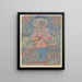 Poika naamiaisasussa - Paul Klee — kehystetty taideteos seinällä