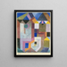 Architecture colorée - Paul Klee — kehystetty taideteos seinällä