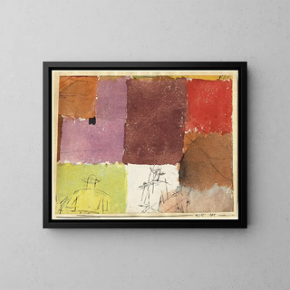 Composition avec des figures - Paul Klee — kehystetty taideteos seinällä