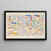 Côte de Provence 7 - Paul Klee — kehystetty taideteos seinällä