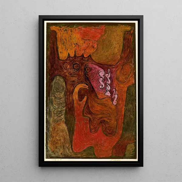 Dryadit - Paul Klee — kehystetty taideteos seinällä