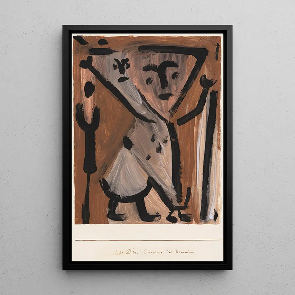 Kulkijoiden duetto - Paul Klee — kehystetty taideteos seinällä