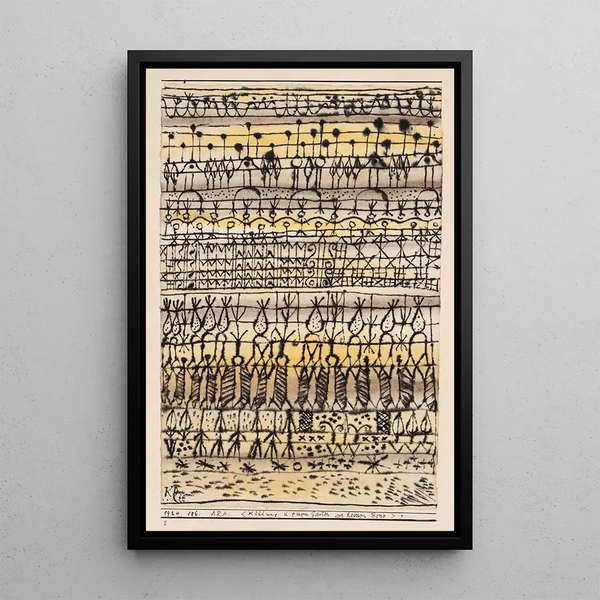 ERA Raikastuttava trooppisen vyöhykkeen puutarhassa - Paul Klee — kehystetty taideteos seinällä