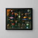 Magie des poissons - Paul Klee — kehystetty taideteos seinällä